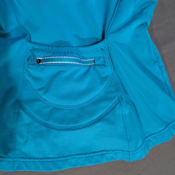 Athleta Half Mile Reflective Hoodie Women’s Small Blue Full Zip Running Jacket - Picture 10 of 11